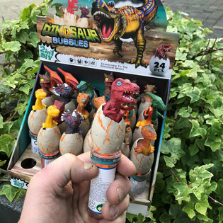 3D Dinosauria Saippuakuplasauvat (24 kpl telineess&auml;)