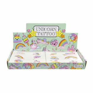 Yksisarvinen Fun-tatuoinnit &ndash; Malli: Unicorn (96 kpl)