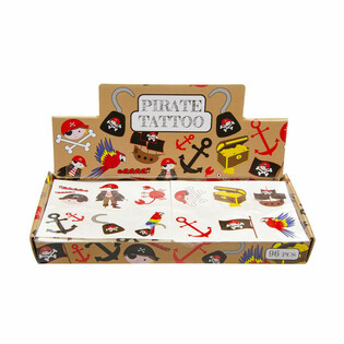Merirosvo-tatuoinnit - Display (96 kpl)