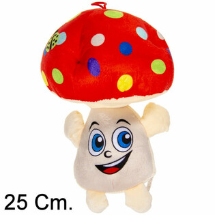 SUURI PEHMO-SIENI KASVOILLA - 25 CM - V&Auml;RISEKOITUS (6 kpl)