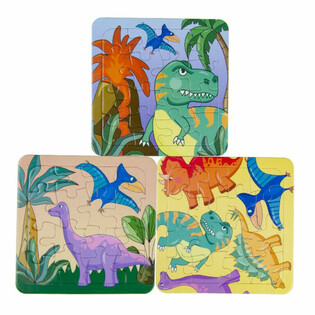 Mix Dinosaurus-palapelit - 14x14 cm (50 kpl)