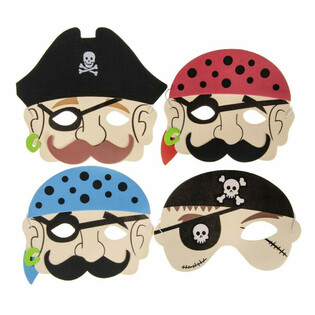 PIRATTIMASKIT VAAHTOMUOVISTA - POJAT (60 kpl)