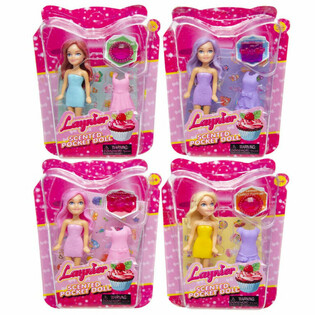 Pocket Doll / Taskunukke tarvikkeilla myyntitelineess&auml; (24 kpl)