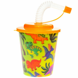 Dinosaurus Juoma-/J&auml;&auml;tel&ouml;muki Pillill&auml; - 250ml (12 kpl)
