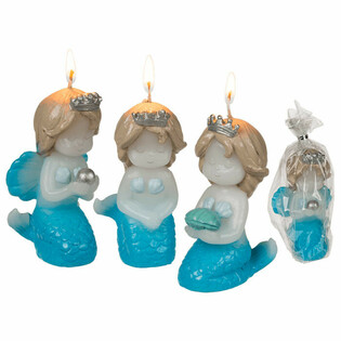 **ERITT&Auml;IN HALPA** MERENNEITO- / MERMAID-KYNTTIL&Auml; ESILLEPANOBOXISSA (12 kpl)