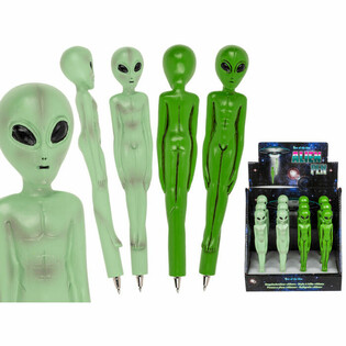 Alien 3D -kuulak&auml;rkikyn&auml;t telineess&auml; (12 kpl) - MEGAHALPA