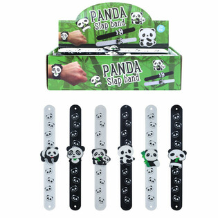 Panda Snap-rannekkeet / Slap-rannekkeet (24 kpl)