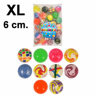 XL Mix Pomppupallot &Oslash;6cm (25 kpl)