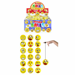 Smiley Return -vaahtopallot telineess&auml; (24 kpl)
