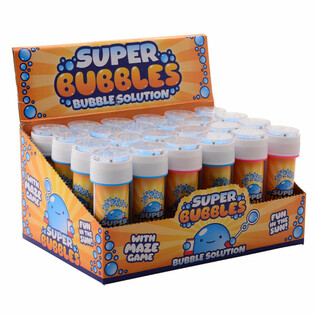 AQUA FUN - Saippuakuplat 60ML Kärsivällisyyspelillä (24 kpl telineessä)