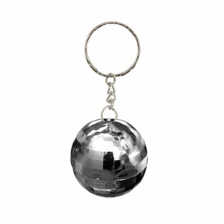Hopeiset Discopollo Avaimenper&auml;t (12 kpl setti)