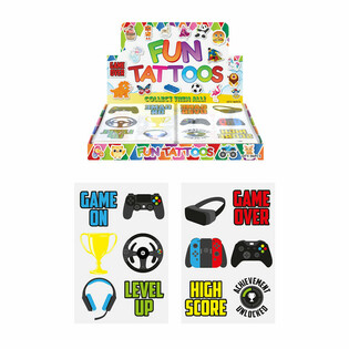 Gamer Fun -tatuoinnit Displaybox (96 arkkia)