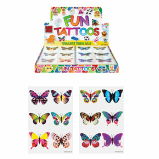 FUN TATTOOS - PERHOSET TUKKUPAKKAUKSESSA (96 kpl)