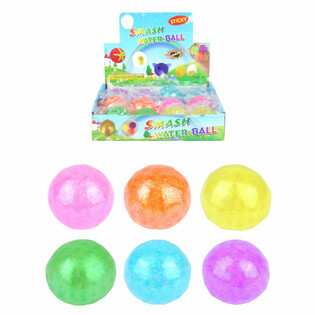 Squeeze Glitterpallo Esittelytelineess&auml; (12 kpl)