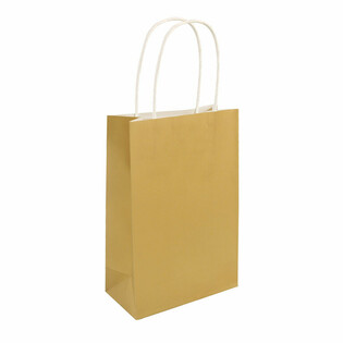 SANGALLINEN PAPERIKASSI - 14x21x7cm - V&auml;ri: KULTA (24 kpl)
