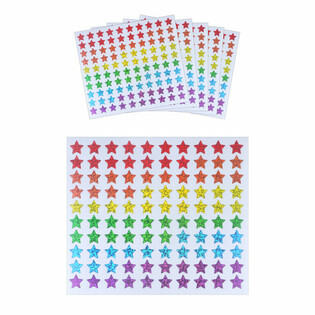 FUN STICKERS - V&Auml;RIKK&Auml;&Auml;T T&Auml;HDET - 100 TARRAA PER ARKKI (5 kpl)