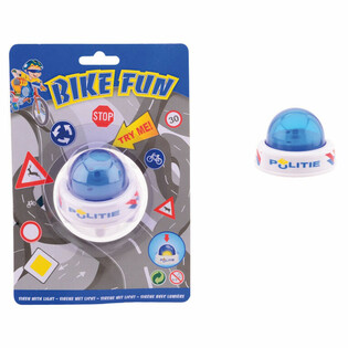 Bike Fun poliisisireeni - Valo & &auml;&auml;ni lasten polkupy&ouml;r&auml;&auml;n