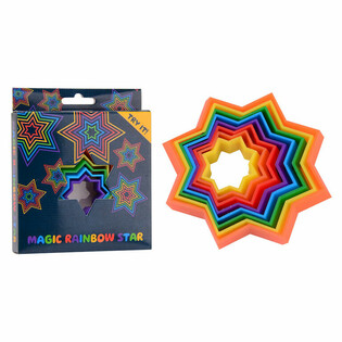 MAGIC STAR 3D FIDGET -PELI - 3D MAGIC SHAPE - MAGIC FIDGET 3D - LAATIKOSSA (24 kpl)