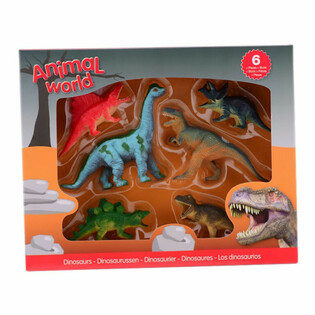 ANIMAL WORLD - Dinosaurus-leikkisetti (6 hahmoa)