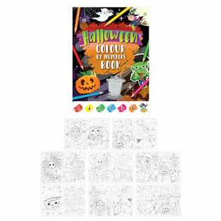 V&auml;rityskirja V&auml;rit&auml; numeroilla - Halloween (48 kpl)