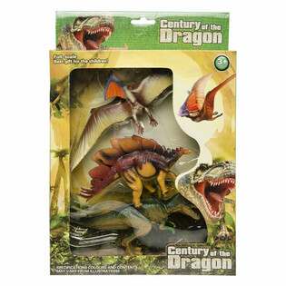 DINOSAURUS 3-OSAINEN LEIKKIHAHMOSETTI - SUURESSA LAHJAPAKKAUKSESSA (1 kpl)