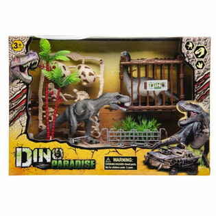 Dinosaurukset-leikkisetti lahjapakkauksessa