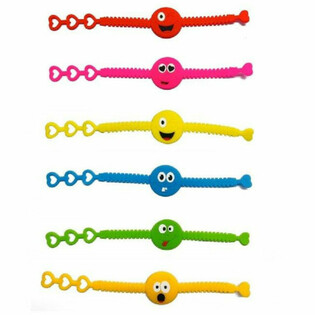 Iloiset Smiley Silikonirannekkeet (12 kpl)