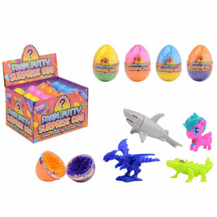 Foam Putty Surprise Egg - Yll&auml;tyslelu Display-Laatikossa (24 kpl)