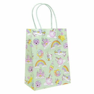 Yksisarvinen Paperiset Lahjapussit - 12 kpl (16x9x22 cm)