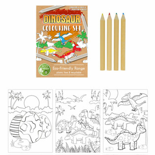 Dinosaurus-piirustussarja ECO FRIENDLY (25 kpl)