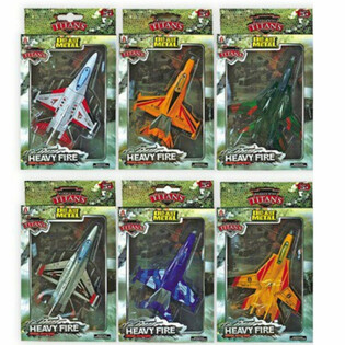 Metalliset Die-Cast F16-Lentokoneet (6 kpl)