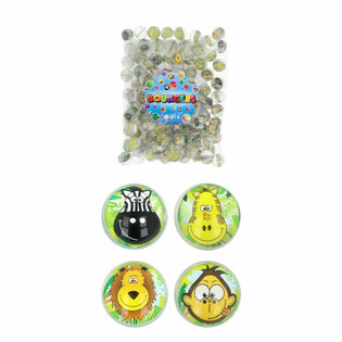 Mix Viidakkol&auml;hetys Pomppupallot - &Oslash; 3,3 cm (100 kpl)
