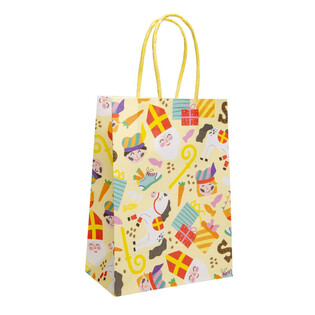 PAPERINEN LAHJAPUSSI - SINTERKLAAS - Koko 16x9x22 CM (12 kpl)
