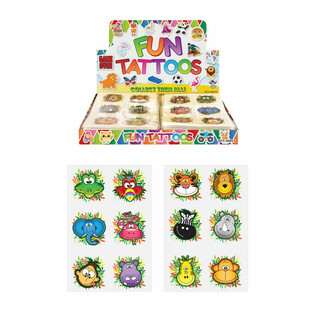 FUN TATTOOS - MALLI: VIIDAKON EL&Auml;IMET MYYNTITELINEESS&Auml; (96 kpl)