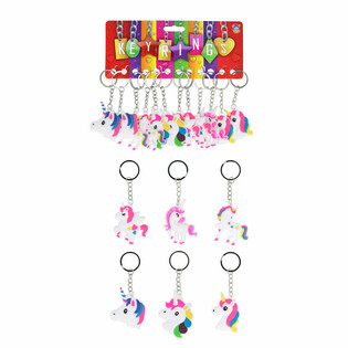 Yksisarvinen Avaimenper&auml;t - Unicorn (12 kpl)