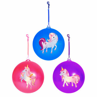 UNICORN / Yksisarvispallo narulla / Bungee-pallo &Oslash;23 cm (24 kpl)