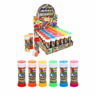 Saippuakuplat Brickz / Rakennuspalikat 50ml - Display (36 kpl)