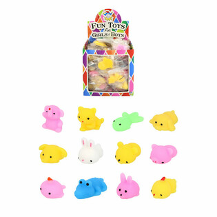 Squishy-el&auml;imet Onnenpy&ouml;r&auml;&auml;n - Display-laatikossa (96 kpl)
