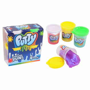 SLIME PUTTY - 4 KPL PAKKAUS  (12 kpl)
