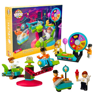 KIDS BRICKS FUN PARK - RAKENNUSPALIKKASARJA - 130 OSAA (1 kpl)