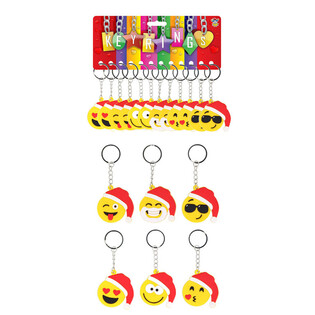 JOULU-SMILEY-AVAIMENPER&Auml;T (12 kpl)
