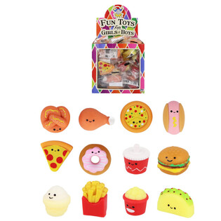 Squishy Pikaruoka-hahmot Onnenpy&ouml;r&auml;&auml;n/Yll&auml;tyslaatikkoon - Myyntitelineess&auml; (60 kpl)