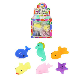 Squishy Meriel&auml;imet Onnenpy&ouml;r&auml;&auml;n - Display-laatikossa (96 kpl)