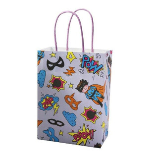 Paperiset Lahjapussit Superhero - 16x9x22 cm (12 kpl)