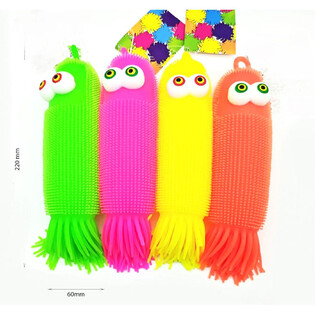 Puffer-mustekalapallo - 20 cm - Myyntitelineess&auml; (12 kpl)