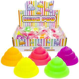SQUEEZE NEON-KAKKA - MIX V&Auml;RIT - DISPLAY (50 kpl)