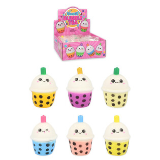 Bubble Tea Squeeze Fidget - V&auml;risekoitus Display-laatikossa (12 kpl)