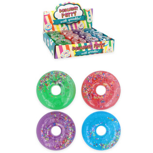 Putty Donitsit v&auml;rikk&auml;&auml;ss&auml; telineess&auml; - Mix-v&auml;rit (24 kpl)