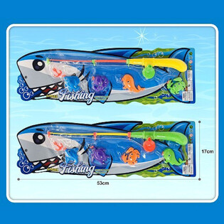 MAGNEETTINEN KALASTUSPELI KORTILLA - 16x53x3,5 cm (12 kpl)