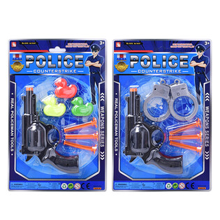 Poliisi-leikkisetti kortilla - 2 eri mallia (6 kpl)